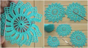 beautiful crochet lace motif