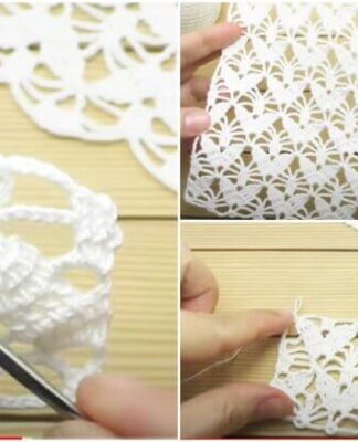 Elegant Knitting Pattern with Leaf Pattern