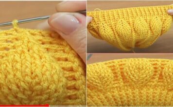 How to Crochet Beanie Hat With 3D Leaves ? page 20 768x419 optimized