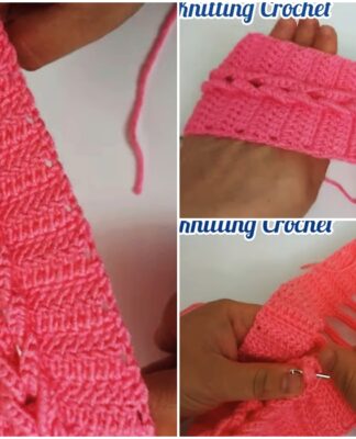 Crochet Hair Bandana /Easy Crochet Headband for Beginners