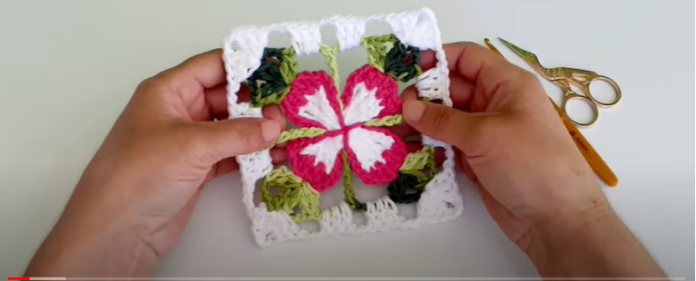 Easy and Simple Crochet/ Spring Crochet Square in SQUARE - Knitting ...