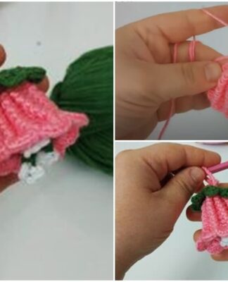 Gorgeous Fuchsia Keychain knitting pattern