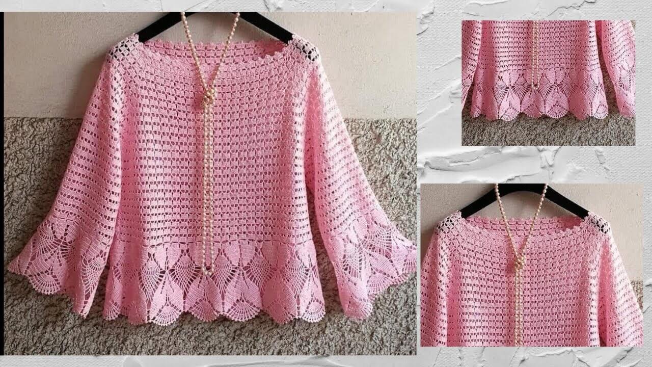 Very Elegant Crochet Blouse Pattern