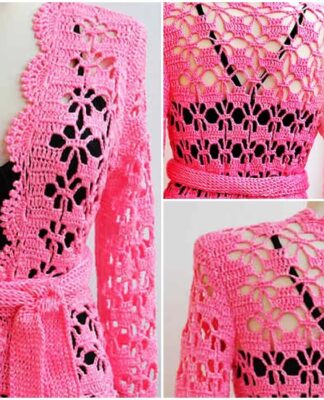 How to Crochet a Beautiful Pink Jacket?