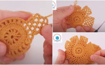 Super Easy Crochet motif flower pattern page optimized 4