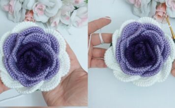 3D CROCHET ROSE BAG// How To Make ? Crochet Rose maxresdefault optimized