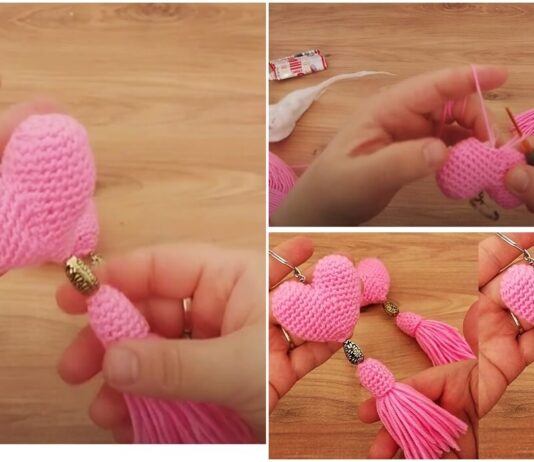 How to Crochet a Heart | Keychain | Tutorial | Valentines page optimized 1