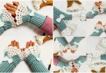 Victorian Style Crochet Fingerless Gloves Pattern – Handmade