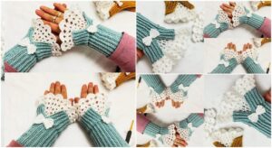 Victorian Style Crochet Fingerless Gloves Pattern – Handmade