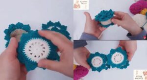 Handmade Crochet Flower Coaster