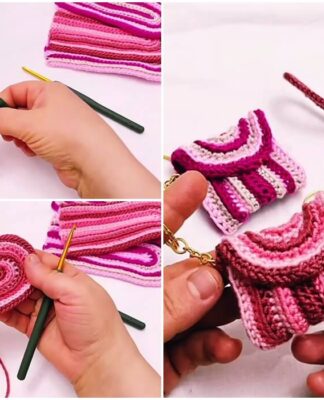 Crochet Mini Bag Keychain Tutorial: Cute Handmade Accessory